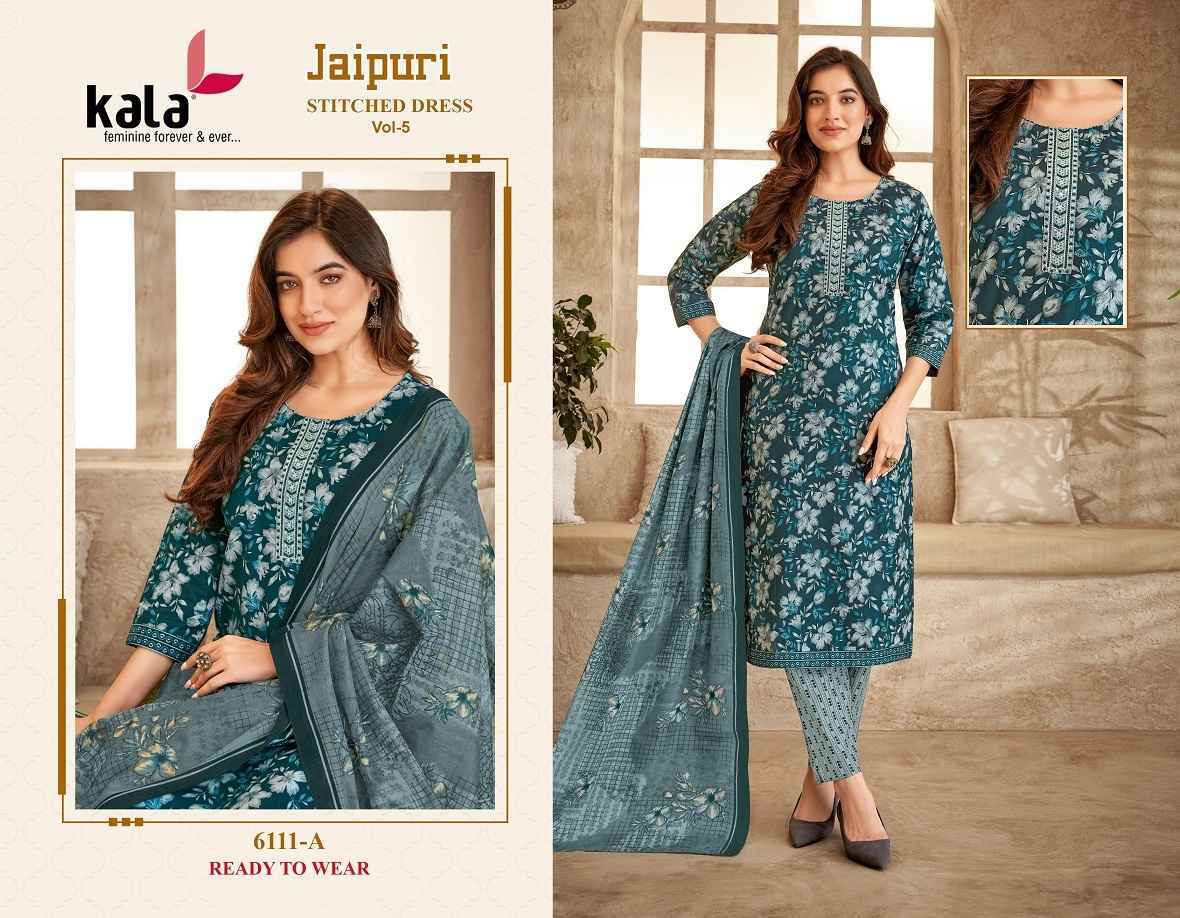 Kala Jaipuri Vol-5 Cotton Readymade Dress (12 Pc Catalog)