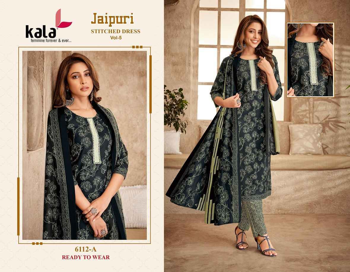 Kala Jaipuri Vol-5 Cotton Readymade Dress (12 Pc Catalog)