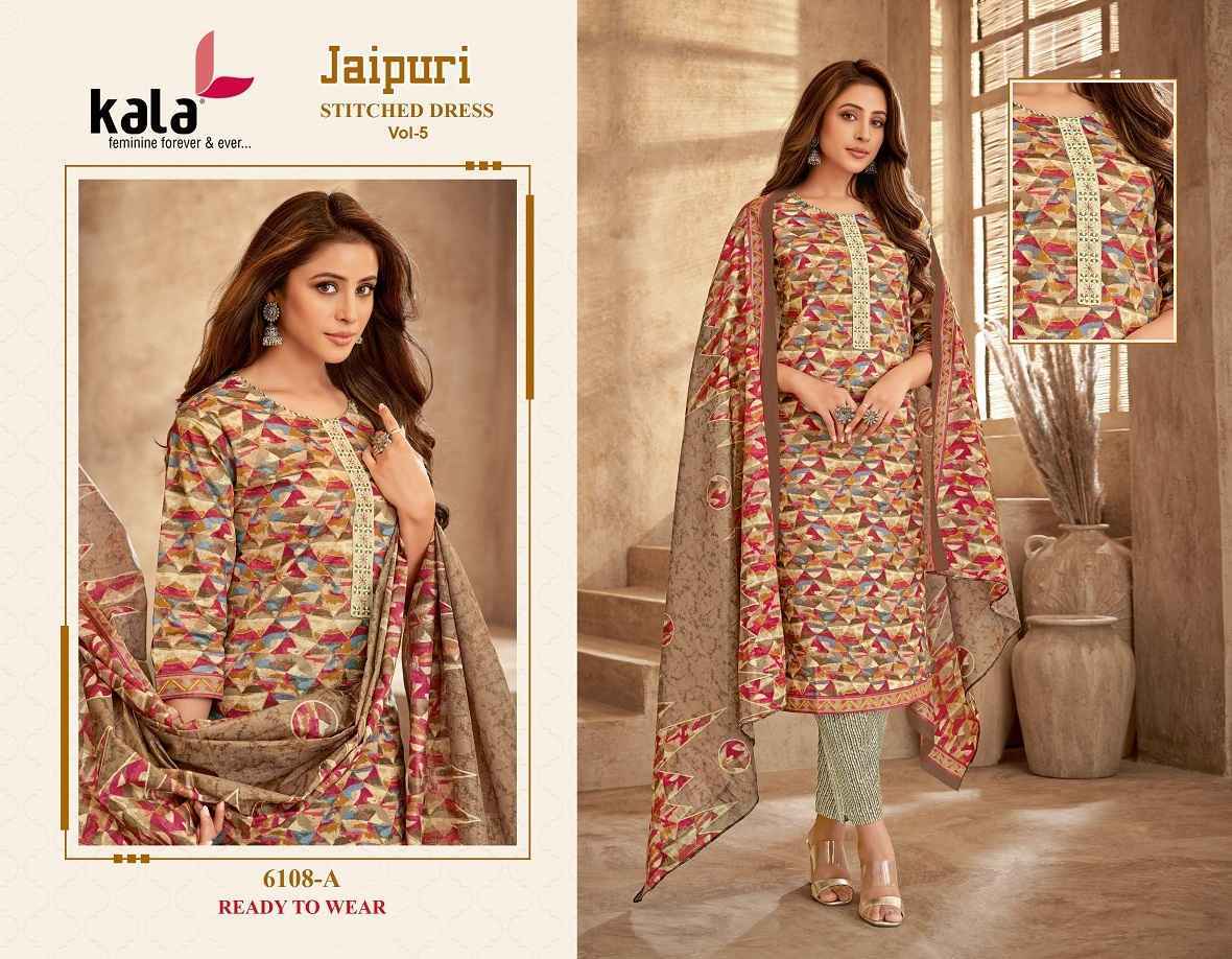 Kala Jaipuri Vol-5 Cotton Readymade Dress (12 Pc Catalog)