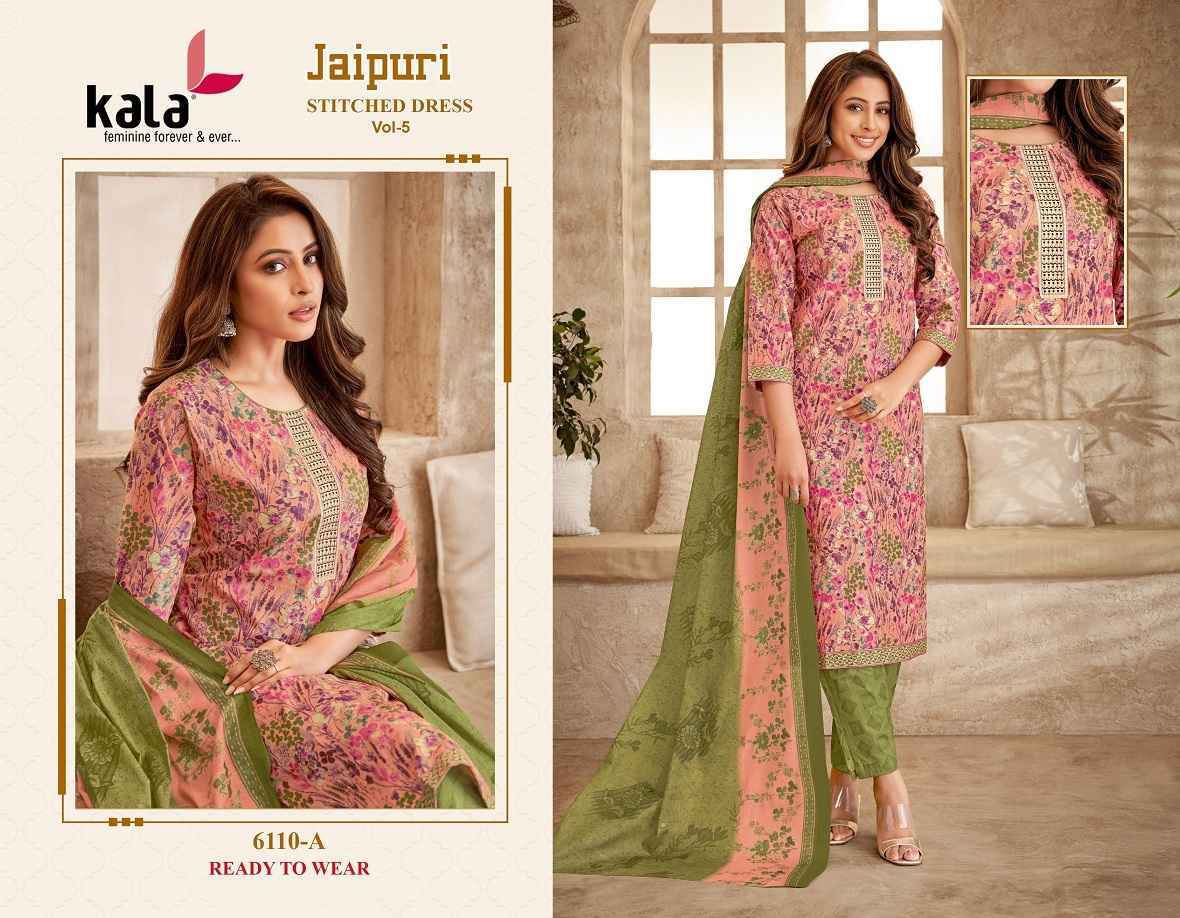 Kala Jaipuri Vol-5 Cotton Readymade Dress (12 Pc Catalog)