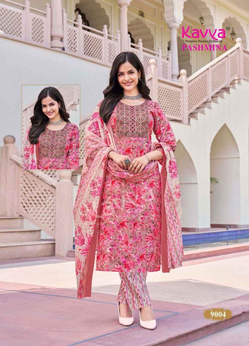 Kavya Pashmina Vol-9 Cotton Readymade Suit (10 pcs Catalogue)