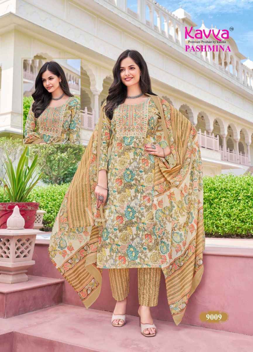 Kavya Pashmina Vol-9 Cotton Readymade Suit (10 pcs Catalogue)