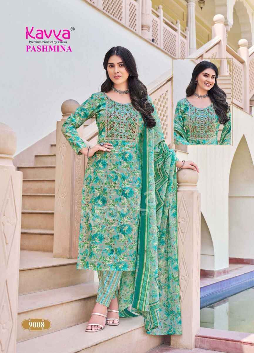 Kavya Pashmina Vol-9 Cotton Readymade Suit (10 pcs Catalogue)