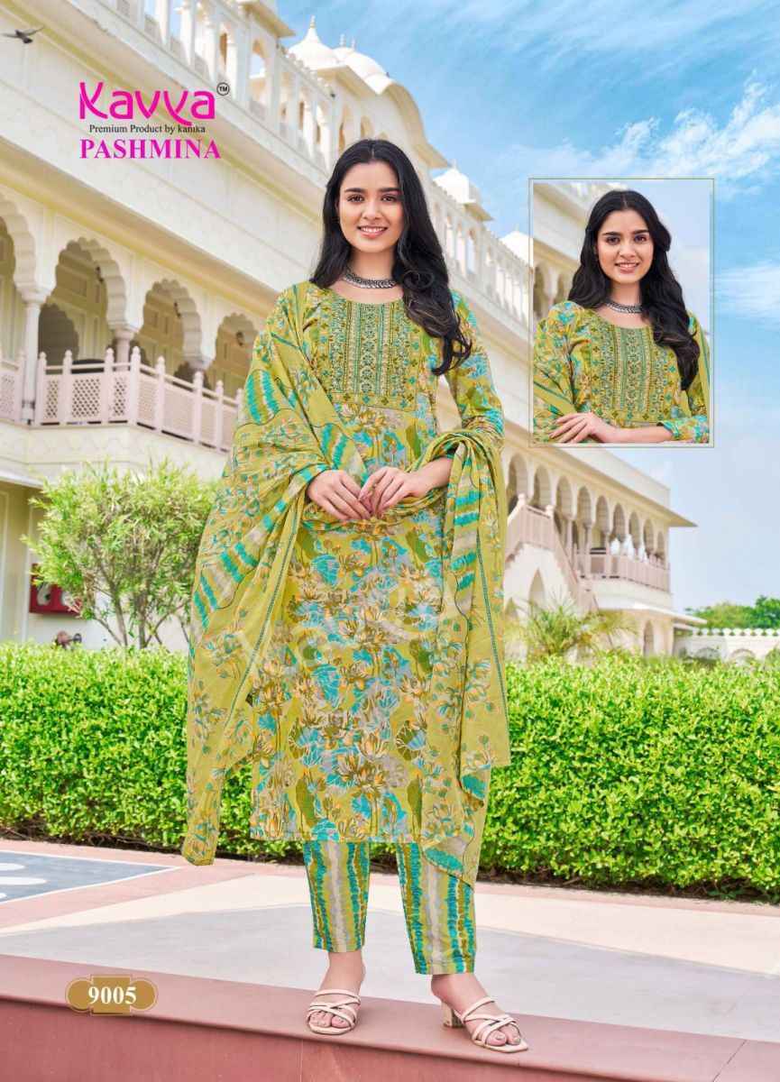 Kavya Pashmina Vol-9 Cotton Readymade Suit (10 pcs Catalogue)