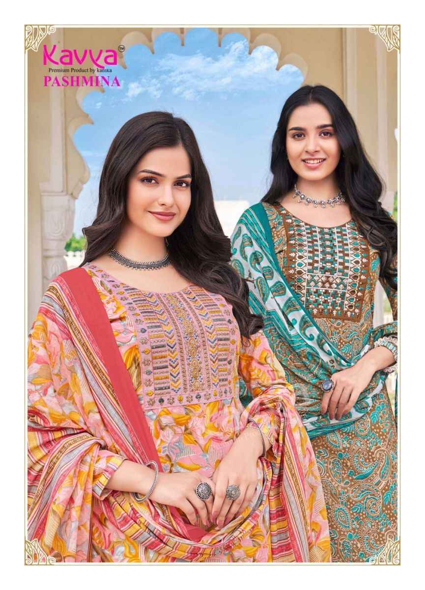 Kavya Pashmina Vol-9 Cotton Readymade Suit (10 pcs Catalogue)