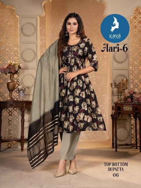 Kaya Aari Vol-6 Chanderi Modal Readymade Suit (8 pcs Catalogue)