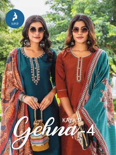 Kaya Gehna 4 Silk Kurti Combo 8 pcs Catalogue