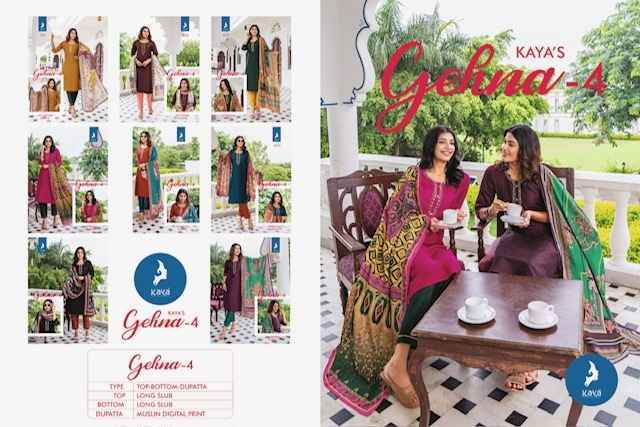 Kaya Gehna 4 Silk Kurti Combo 8 pcs Catalogue