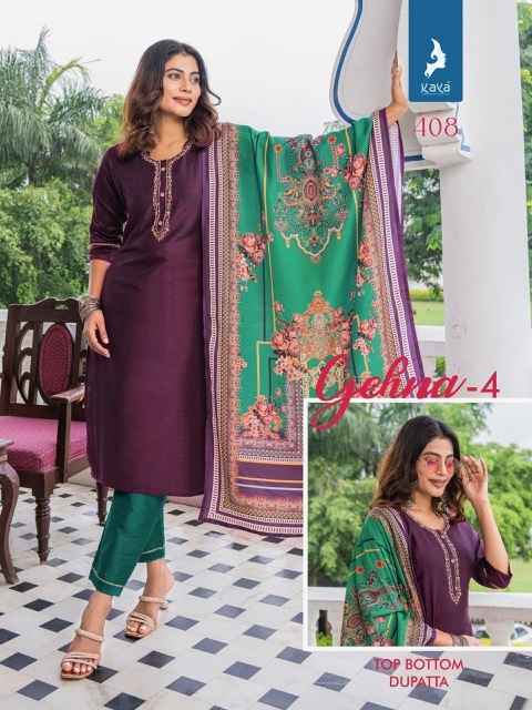 Kaya Gehna 4 Silk Kurti Combo 8 pcs Catalogue