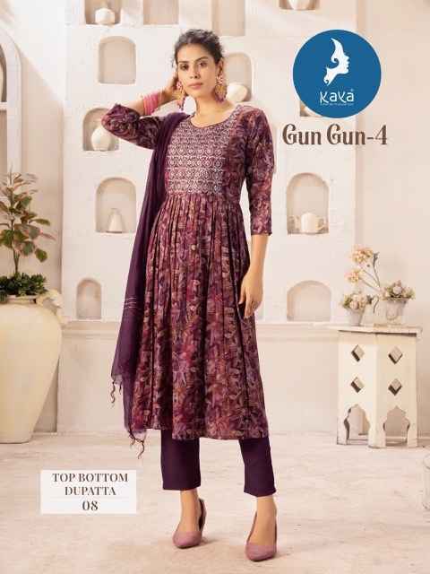 Kaya Gungun Vol-4 Cotton Readymade Suit (8 pcs Catalogue)