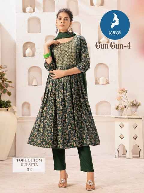 Kaya Gungun Vol-4 Cotton Readymade Suit (8 pcs Catalogue)