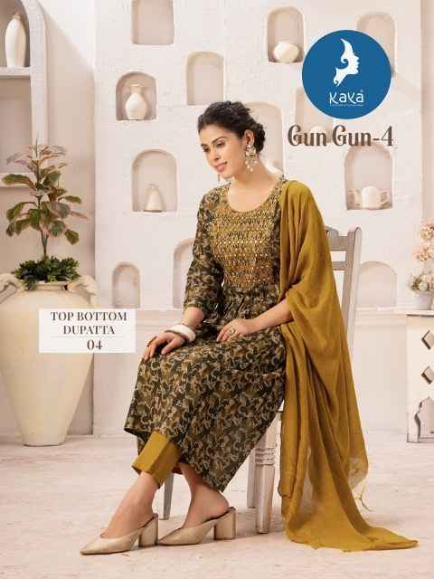 Kaya Gungun Vol-4 Cotton Readymade Suit (8 pcs Catalogue)