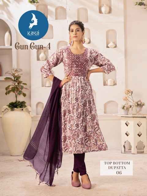 Kaya Gungun Vol-4 Cotton Readymade Suit (8 pcs Catalogue)