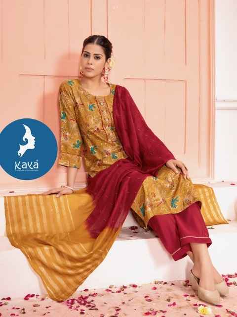 Kaya Morni Vol-5 Chanderi Readymade Suit (8 pcs Catalogue)