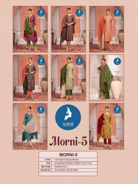 Kaya Morni Vol-5 Chanderi Readymade Suit (8 pcs Catalogue)