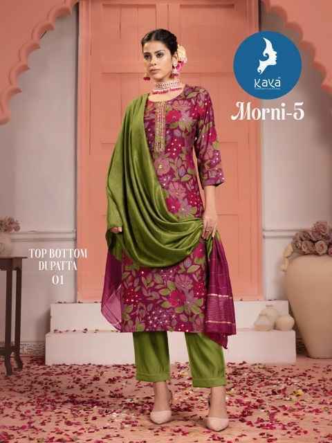 Kaya Morni Vol-5 Chanderi Readymade Suit (8 pcs Catalogue)