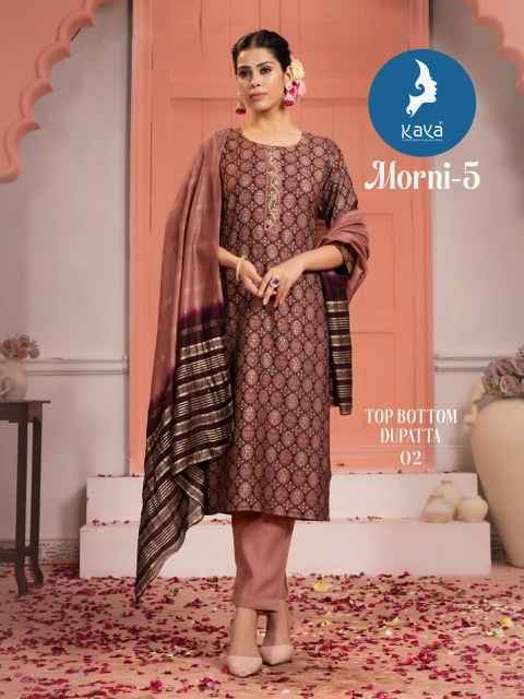 Kaya Morni Vol-5 Chanderi Readymade Suit (8 pcs Catalogue)