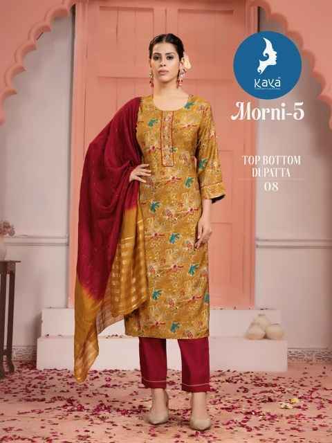 Kaya Morni Vol-5 Chanderi Readymade Suit (8 pcs Catalogue)