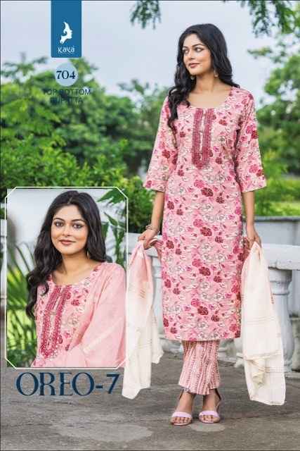 Kaya Oreo Vol 7 Rayon Kurti Combo 8 pcs Catalogue