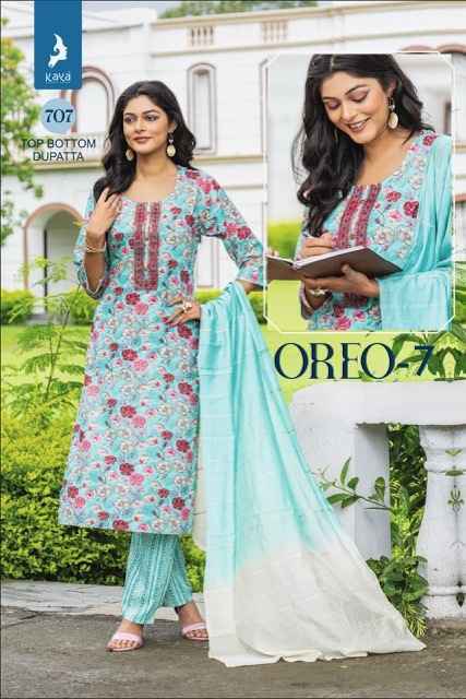 Kaya Oreo Vol 7 Rayon Kurti Combo 8 pcs Catalogue