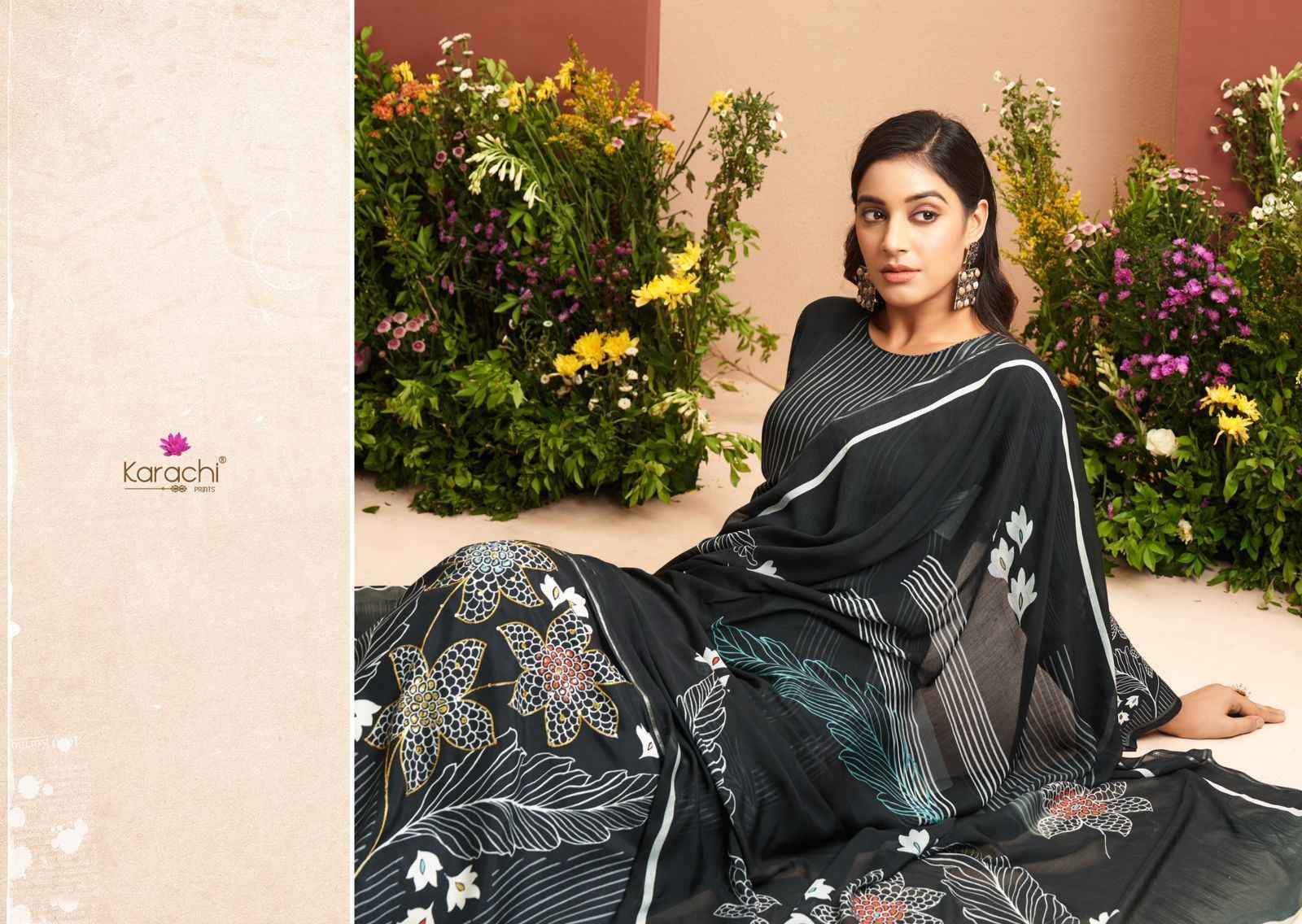 Kesar Karachi Prints Evara Muslin Dress Material (4 pcs Catalogue)