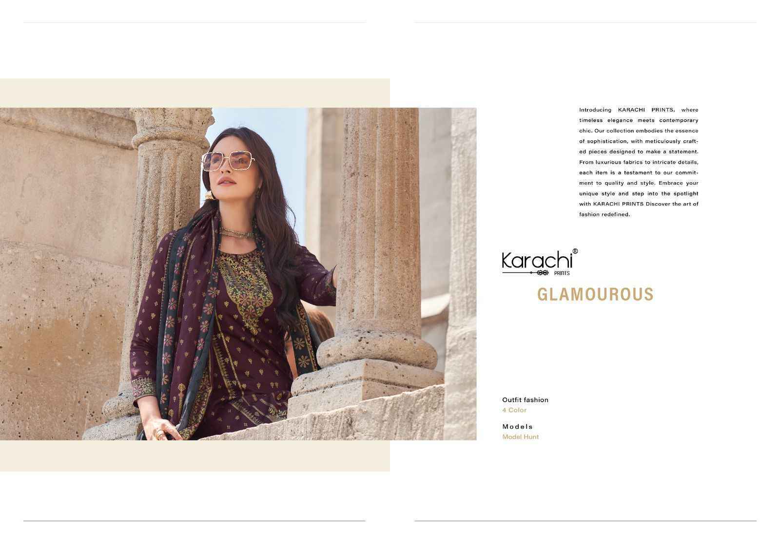 Kesar Karachi Prints Glamaurous Viscose Dress Material (4 pcs Catalogue)