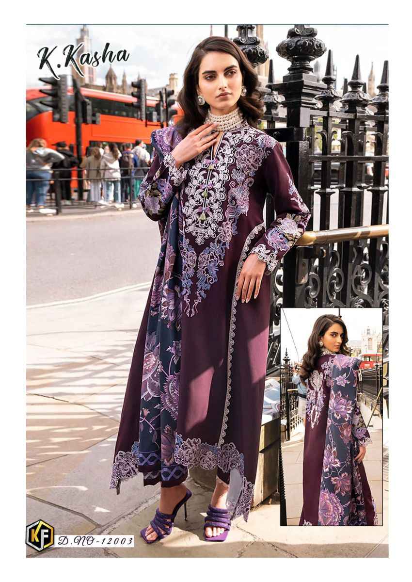 Keval Fab K Kasha Vol-12 Cotton Dress Material (6 pc Cataloge)