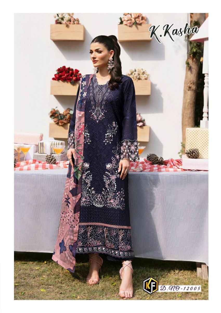 Keval Fab K Kasha Vol-12 Cotton Dress Material (6 pc Cataloge)