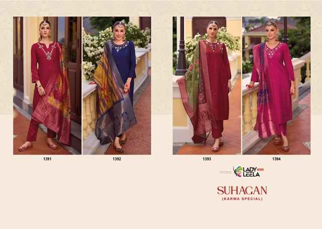 Lady Leela Suhagan Karwa Chauth Special Readymade Suit (4 Pc Catalog)