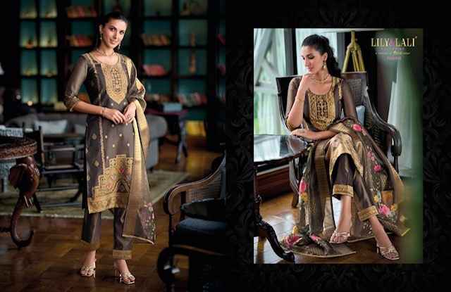 Lily & Lali Faridan Banarasi Silk Kurti Combo 6 pcs Catalogue