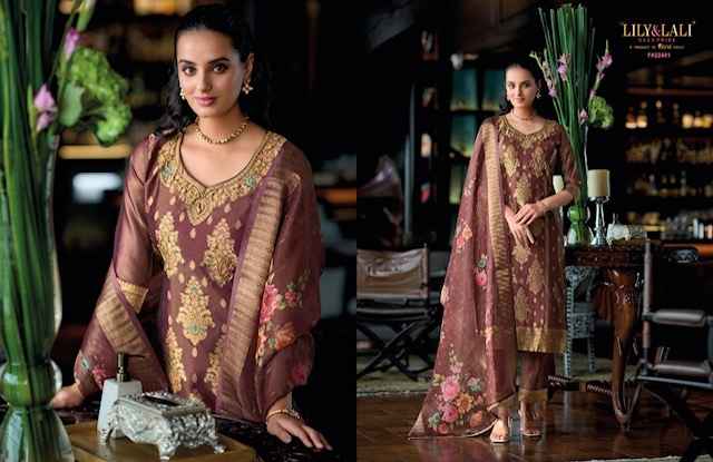 Lily & Lali Faridan Banarasi Silk Kurti Combo 6 pcs Catalogue