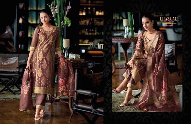 Lily & Lali Faridan Banarasi Silk Kurti Combo 6 pcs Catalogue