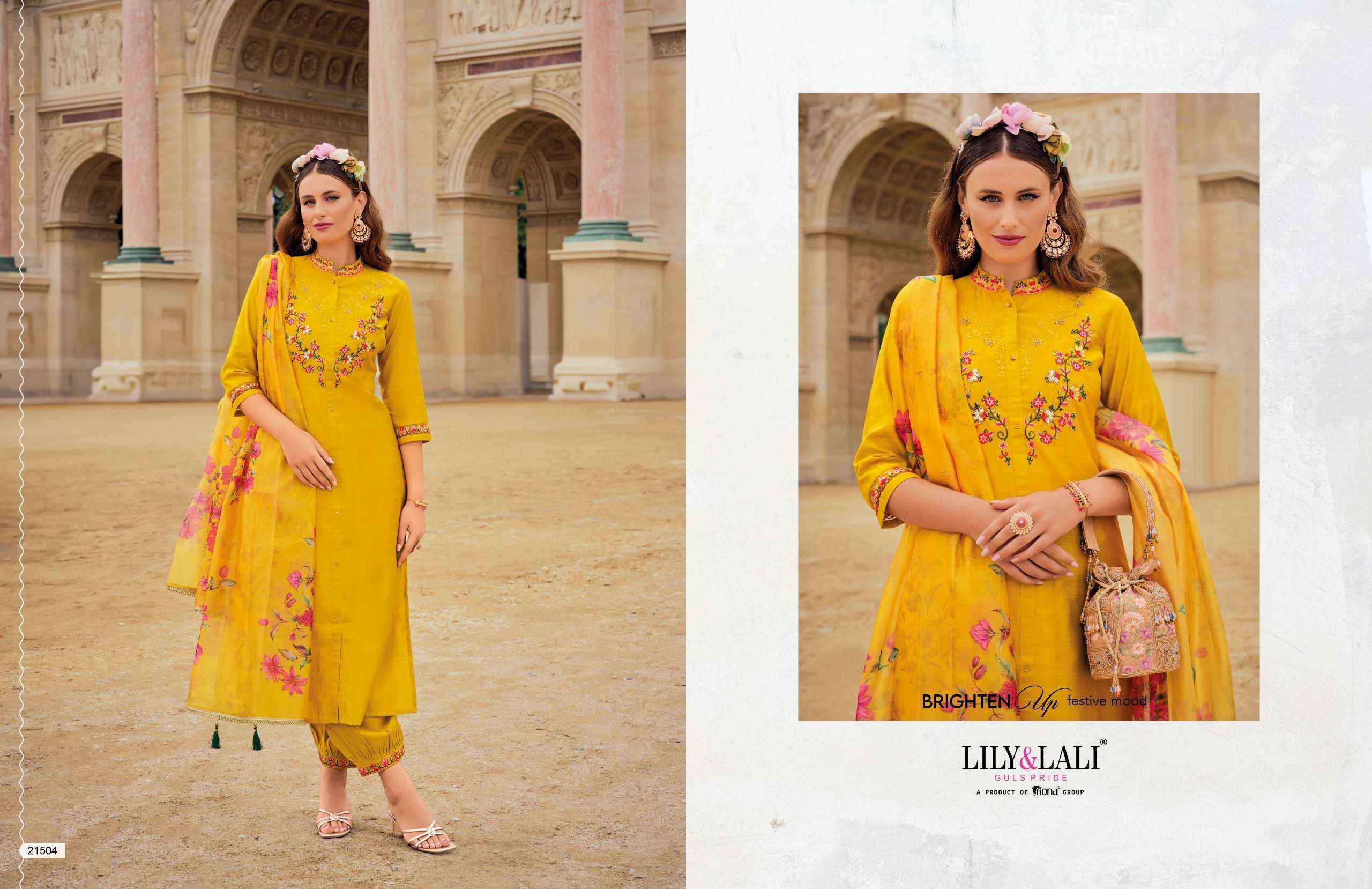 Lily & Lali Khwaish Viscose Silk Readymade Suit (6 pcs Catalogue)