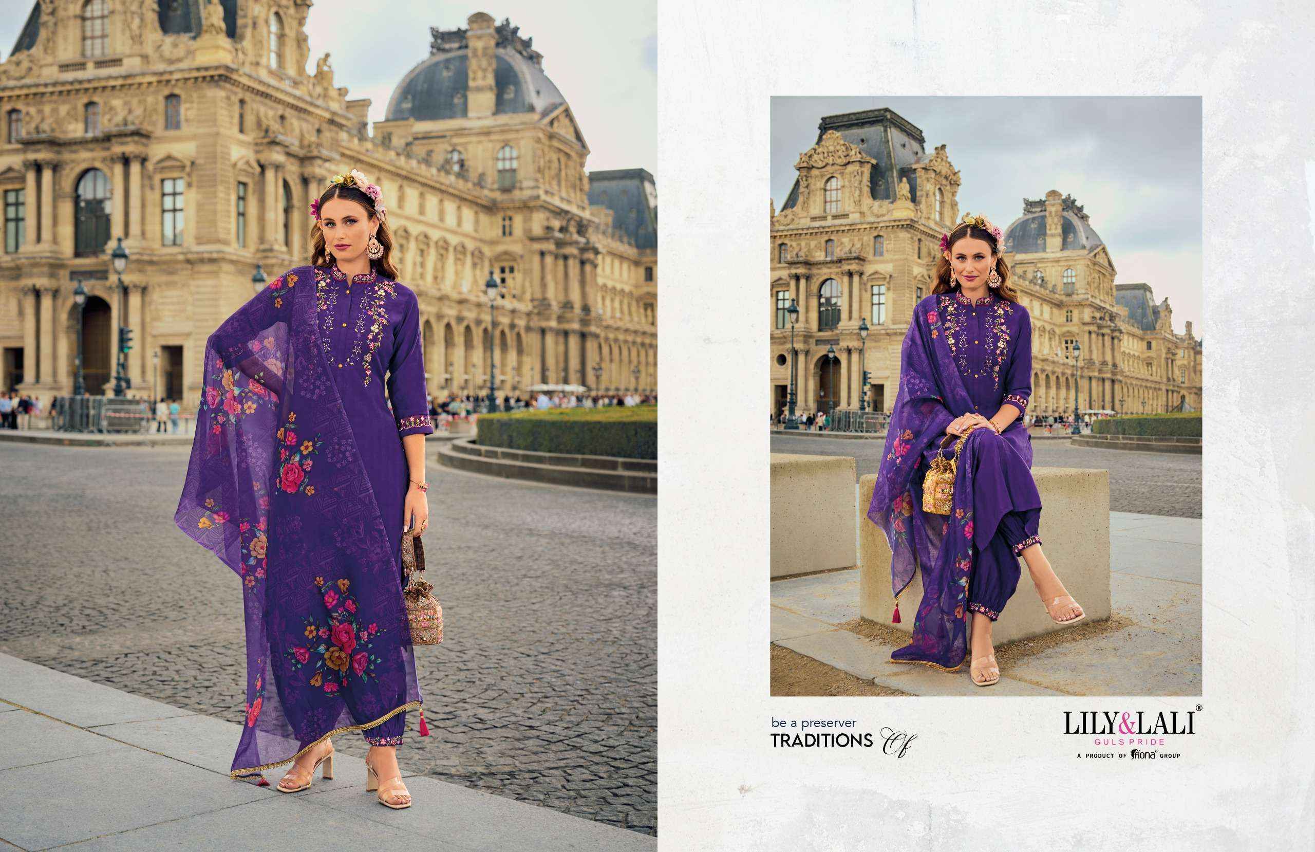 Lily & Lali Khwaish Viscose Silk Readymade Suit (6 pcs Catalogue)