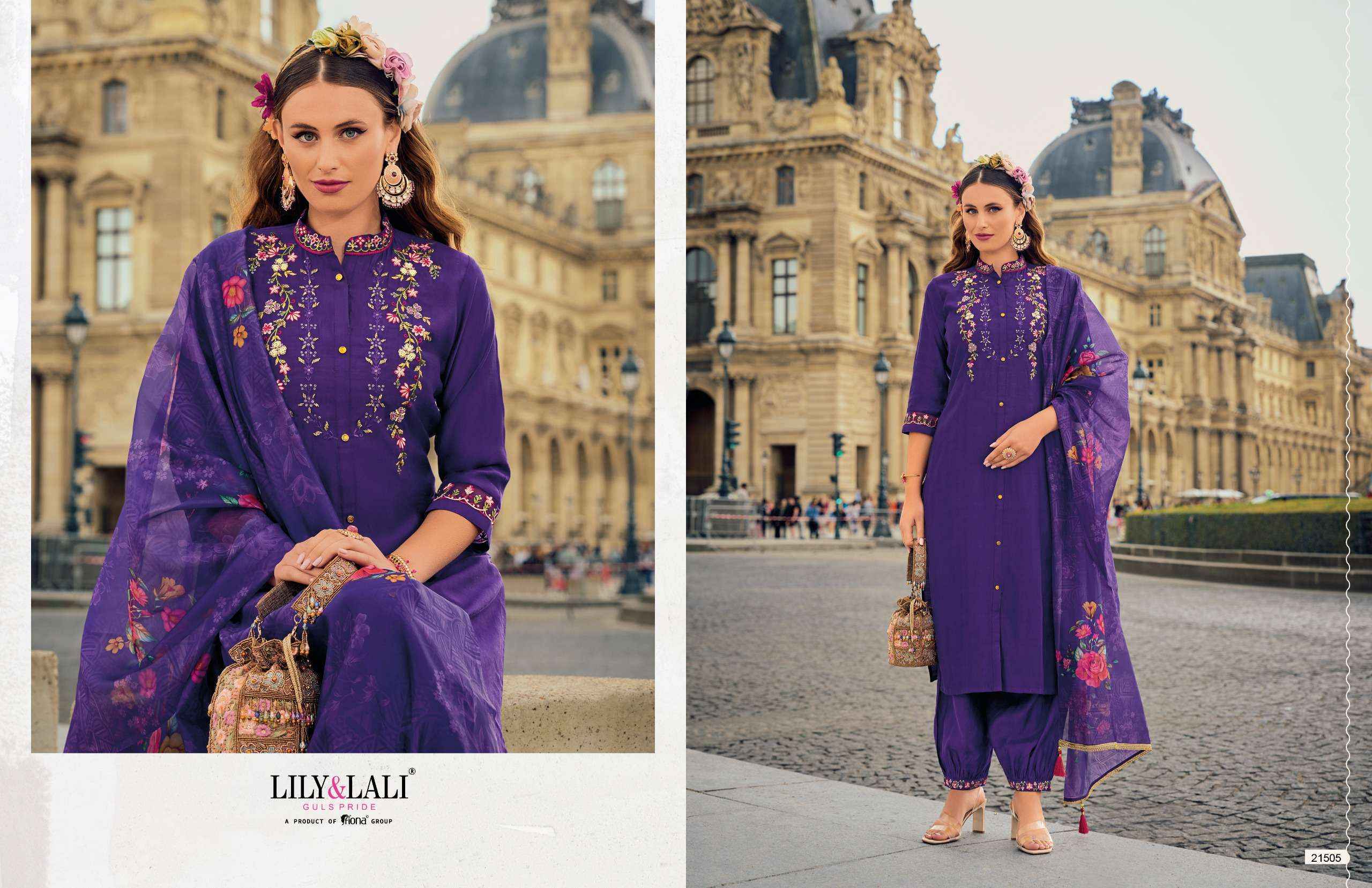 Lily & Lali Khwaish Viscose Silk Readymade Suit (6 pcs Catalogue)