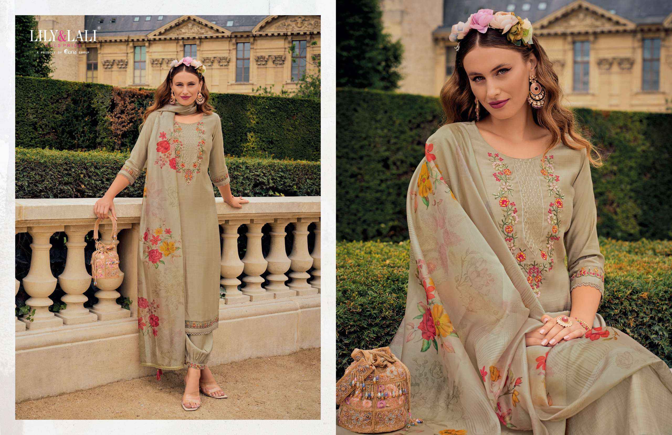 Lily & Lali Khwaish Viscose Silk Readymade Suit (6 pcs Catalogue)