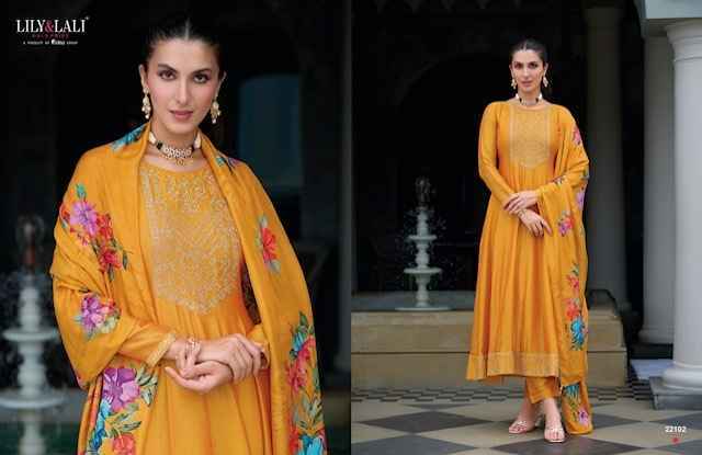 Lily & Lali Mallikajaan Silk Readymade Suit (6 pcs Catalogue)