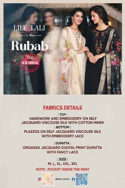 Lily & Lali Rubab Viscose Silk Readymade Suit (6 pcs Catalogue)