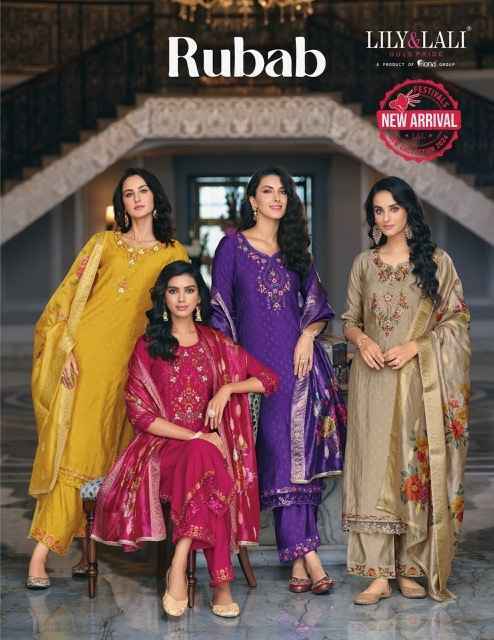 Lily & Lali Rubab Viscose Silk Readymade Suit (6 pcs Catalogue)