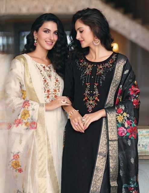 Lily & Lali Rubab Viscose Silk Readymade Suit (6 pcs Catalogue)