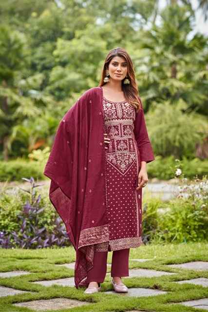 Ossm Banarasi Viscose Readymade Suit (6 pcs Catalogue)