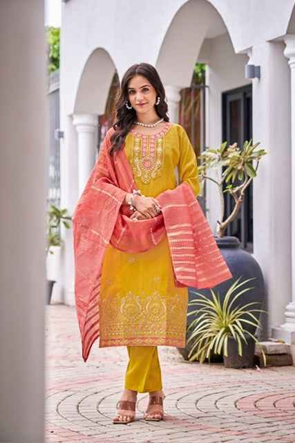 Ossm Mishu Roman Shimmer Kurti Combo 4 pcs Catalogue