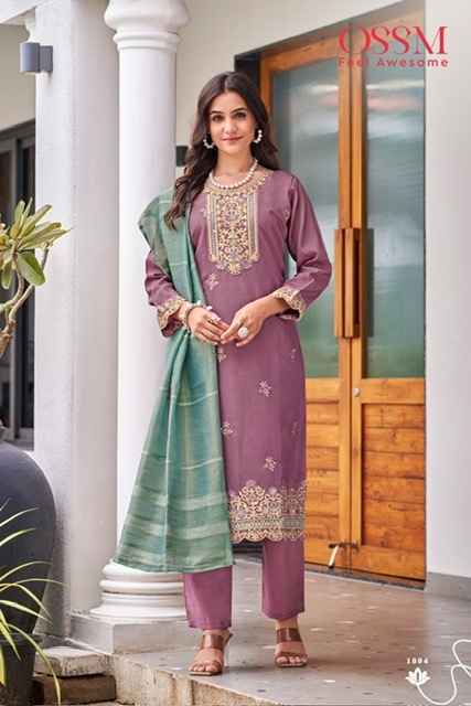 Ossm Mishu Roman Shimmer Kurti Combo 4 pcs Catalogue