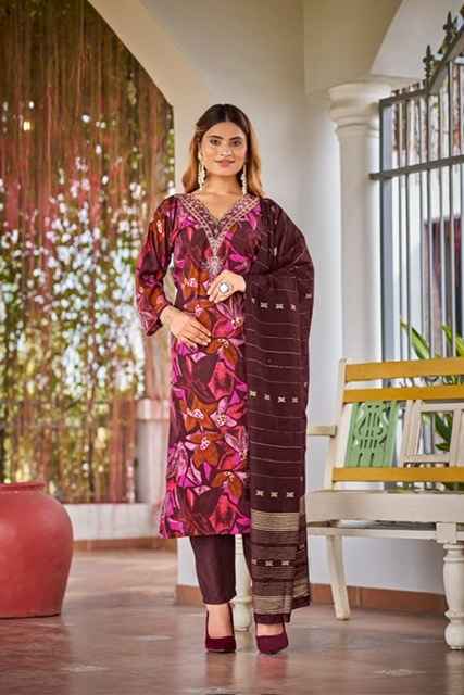 Ossm Muskan Vol-5 Chanderi Readymade Suit (6 pcs Catalogue)