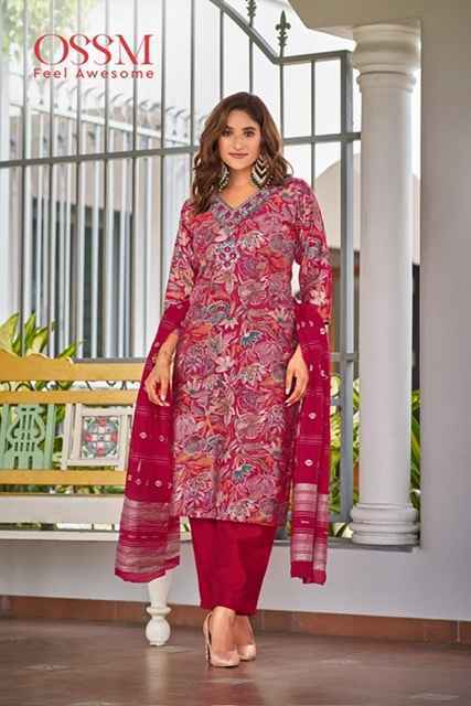 Ossm Muskan Vol-5 Chanderi Readymade Suit (6 pcs Catalogue)