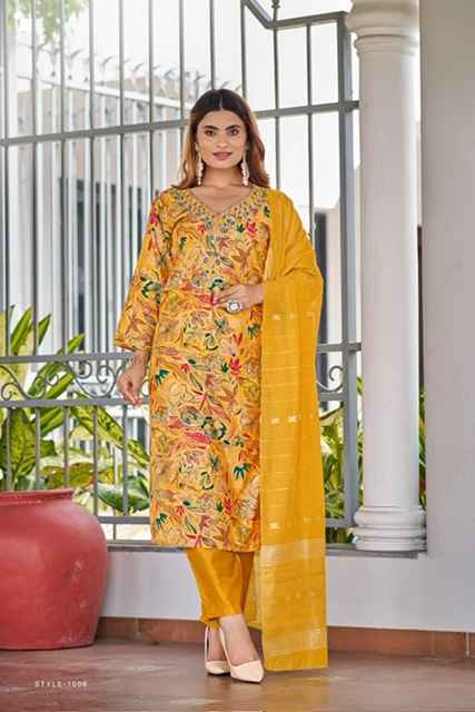 Ossm Muskan Vol-5 Chanderi Readymade Suit (6 pcs Catalogue)