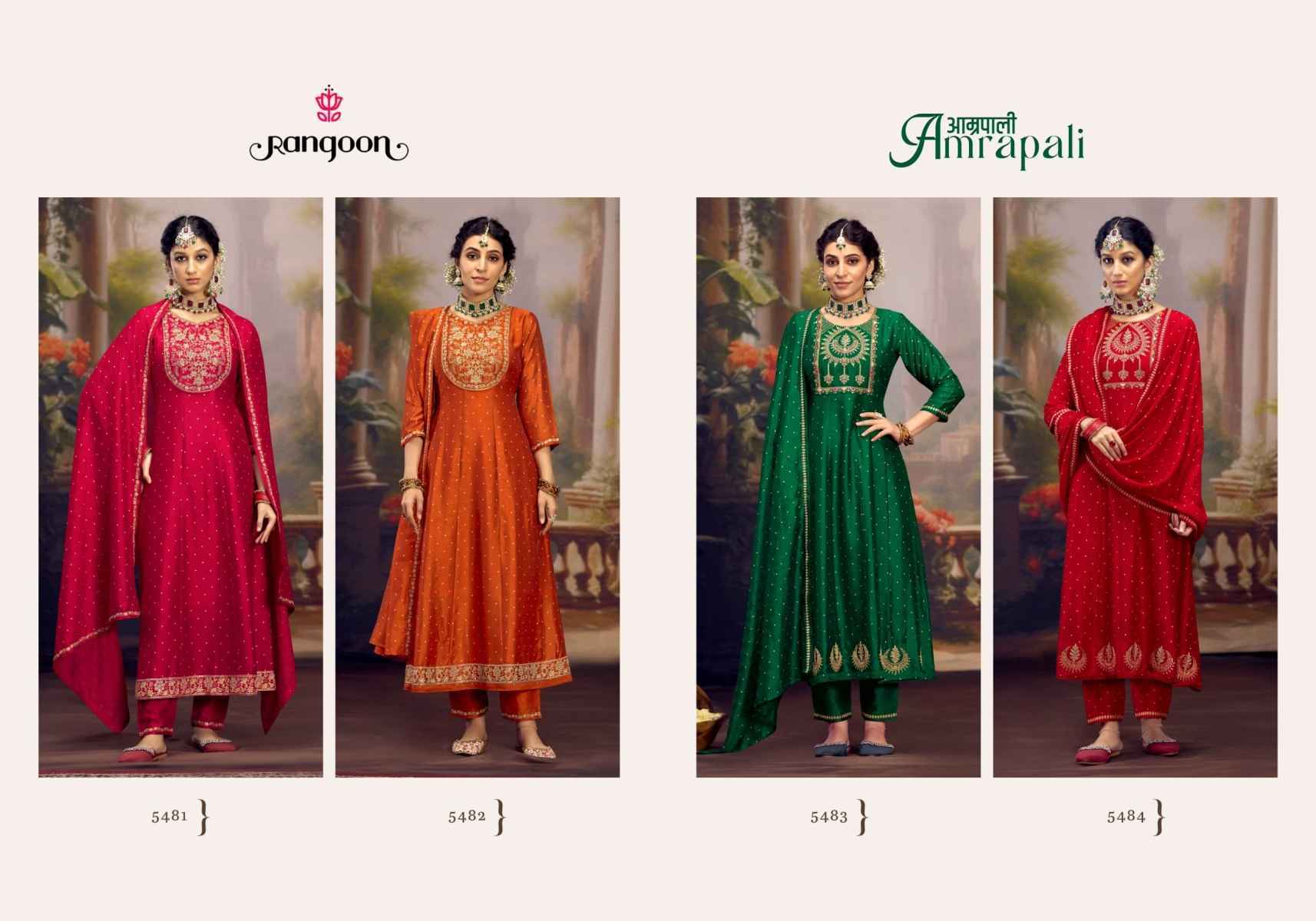 Rangoon Amrapali Silk Readymade Suit (4 pcs Catalogue)