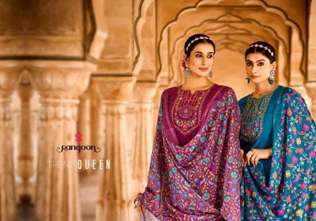 Rangoon Kaveri Viscose Readymade Suit (6 pcs Catalogue)