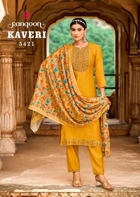 Rangoon Kaveri Viscose Readymade Suit (6 pcs Catalogue)