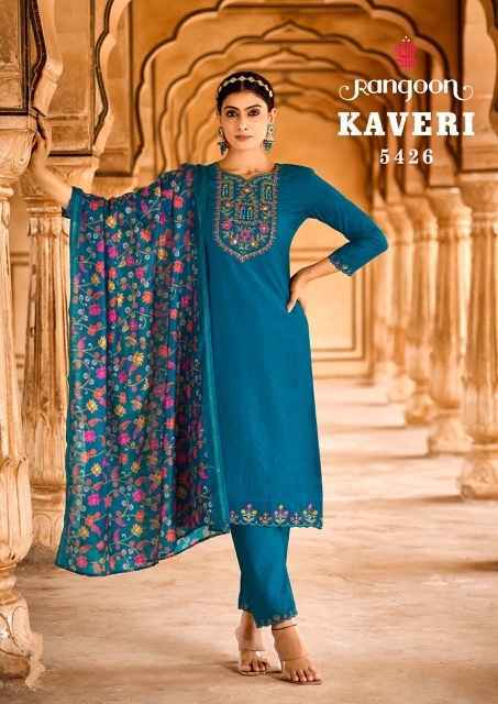 Rangoon Kaveri Viscose Readymade Suit (6 pcs Catalogue)